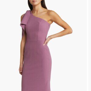 Dress The Population Tiffany One-Shoulder Midi Dress Orchid Small